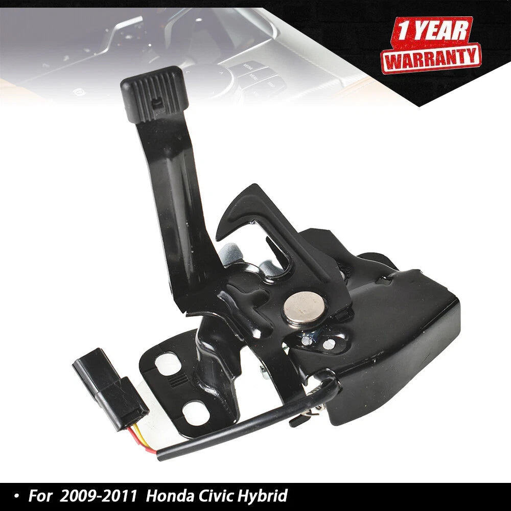Hood Latch Lock for Honda Civic (2006–2011) Black Coupe Sedan