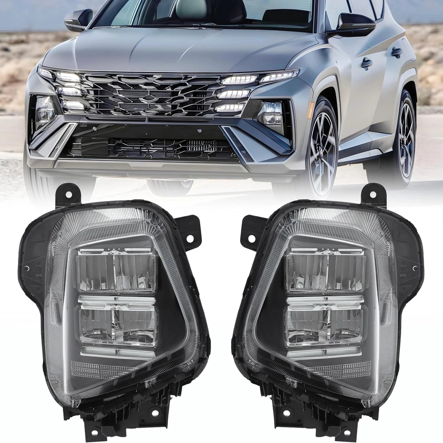 Pair of LED Headlight Assemblies for Hyundai Tucson (2025–2026)