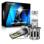 2X H3 LED Headlight Bulbs 6500K 20000LM for NOVSIGHT