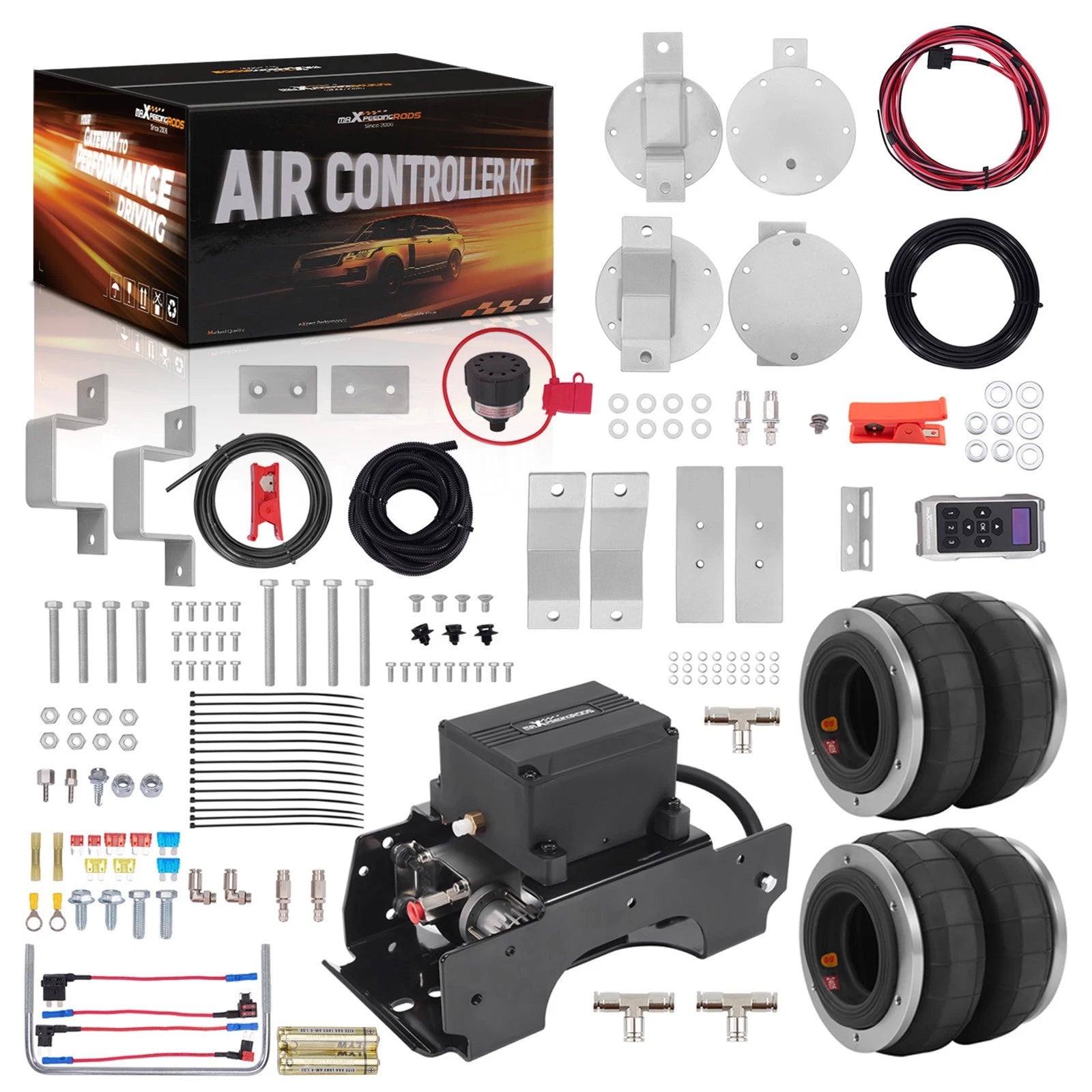 Air Suspension Helper + Wireless Compressor Kit for Benz Sprinter 3500 (2010–Present)