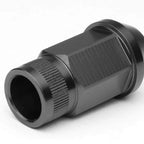 Set of 4 Open End M12x1.5 44mm Tall Gun Metal Aluminum Lug Nuts for JDM