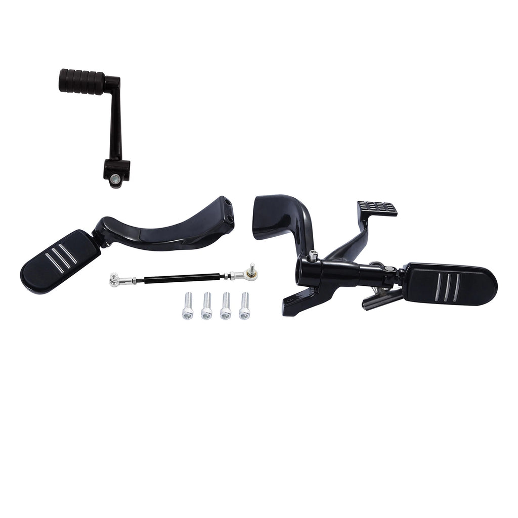 Mid Control Shifter Lever Foot Pegs for Harley Sportster XL883 1200 (2004–2013)