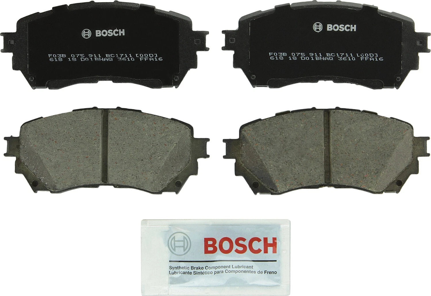 Front QuietCast Ceramic Brake Pads for Bosch (BC1711)