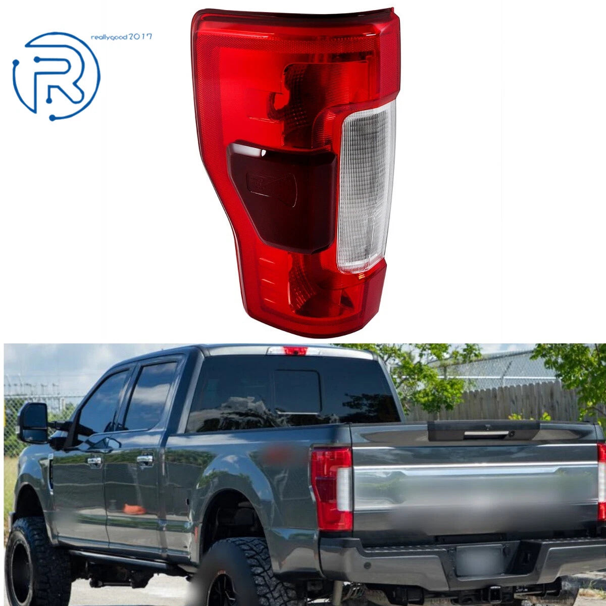 Tail Lamp Assembly for Ford F250 (2017–2019) with Blind Spot Halogen