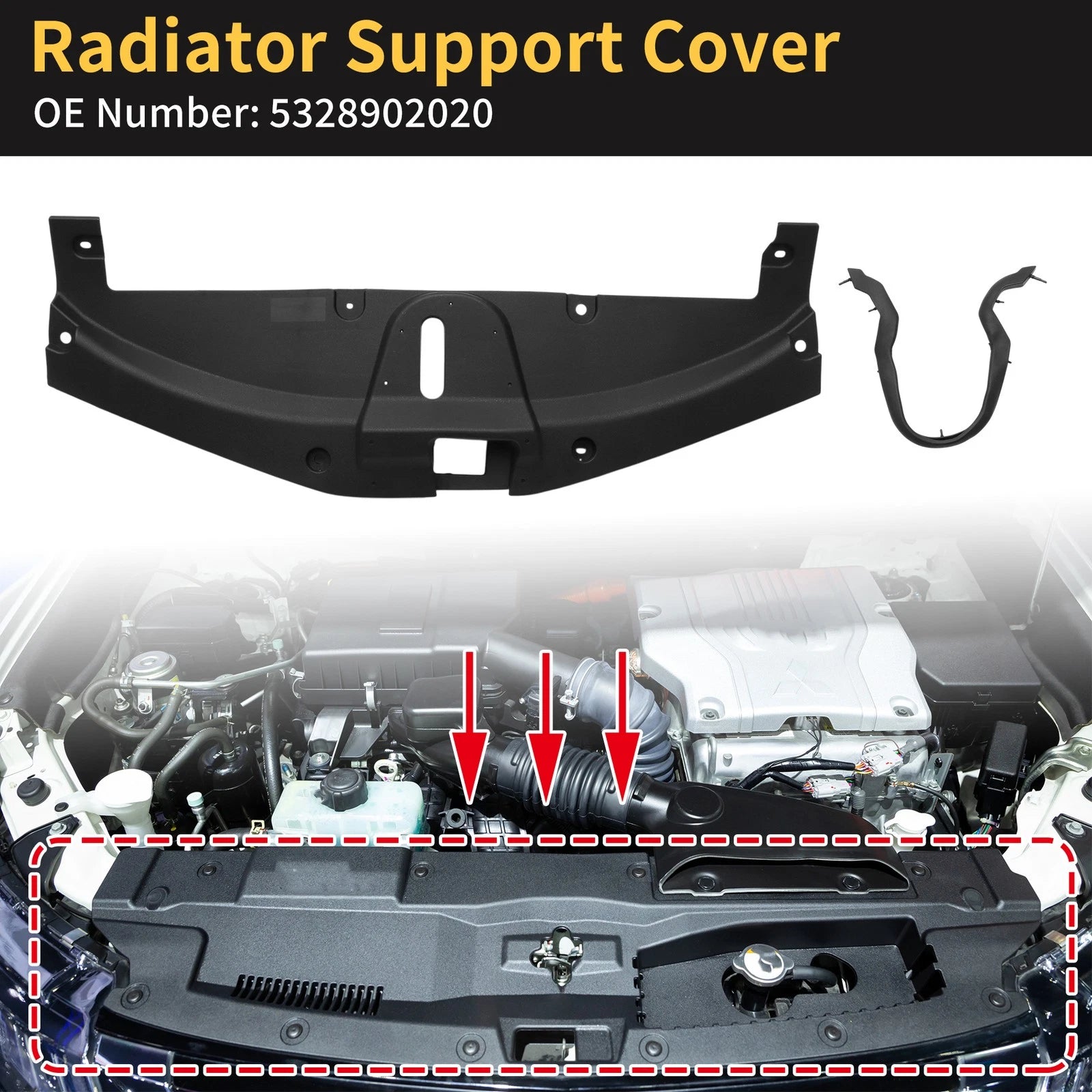 Radiator Support Cover for Toyota Corolla (2019–2022) No. 5328902020