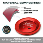 Red Engine Start & Cigarette Lighter Eject Button Cover for Chevrolet Impala (2010-2016)