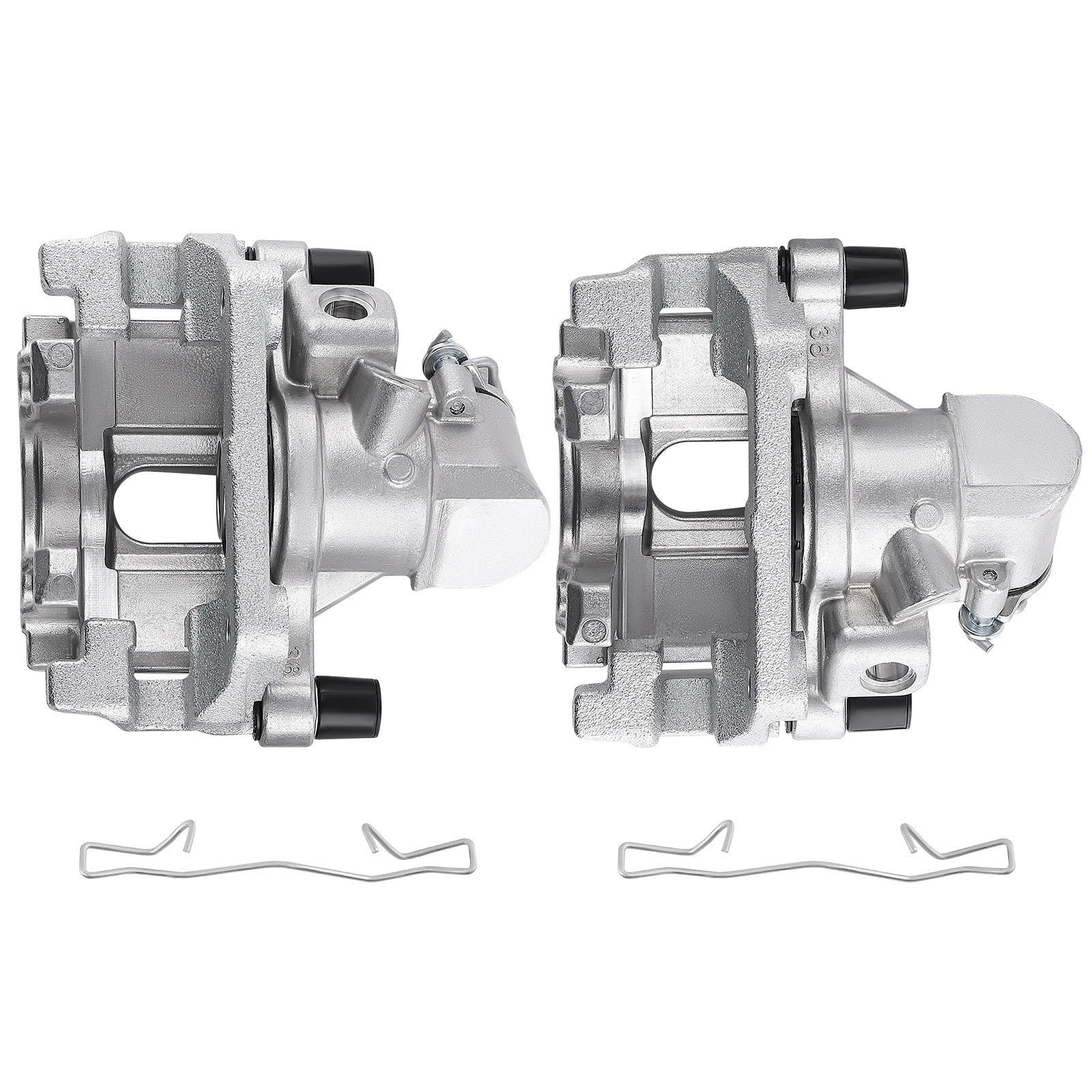 Pair Rear Brake Calipers w/Bracket for Ford EcoSport (2018–2022) Focus (2012–2018)