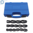 15-Piece Crowfoot Wrench Set for Automotive (Universal Fit)