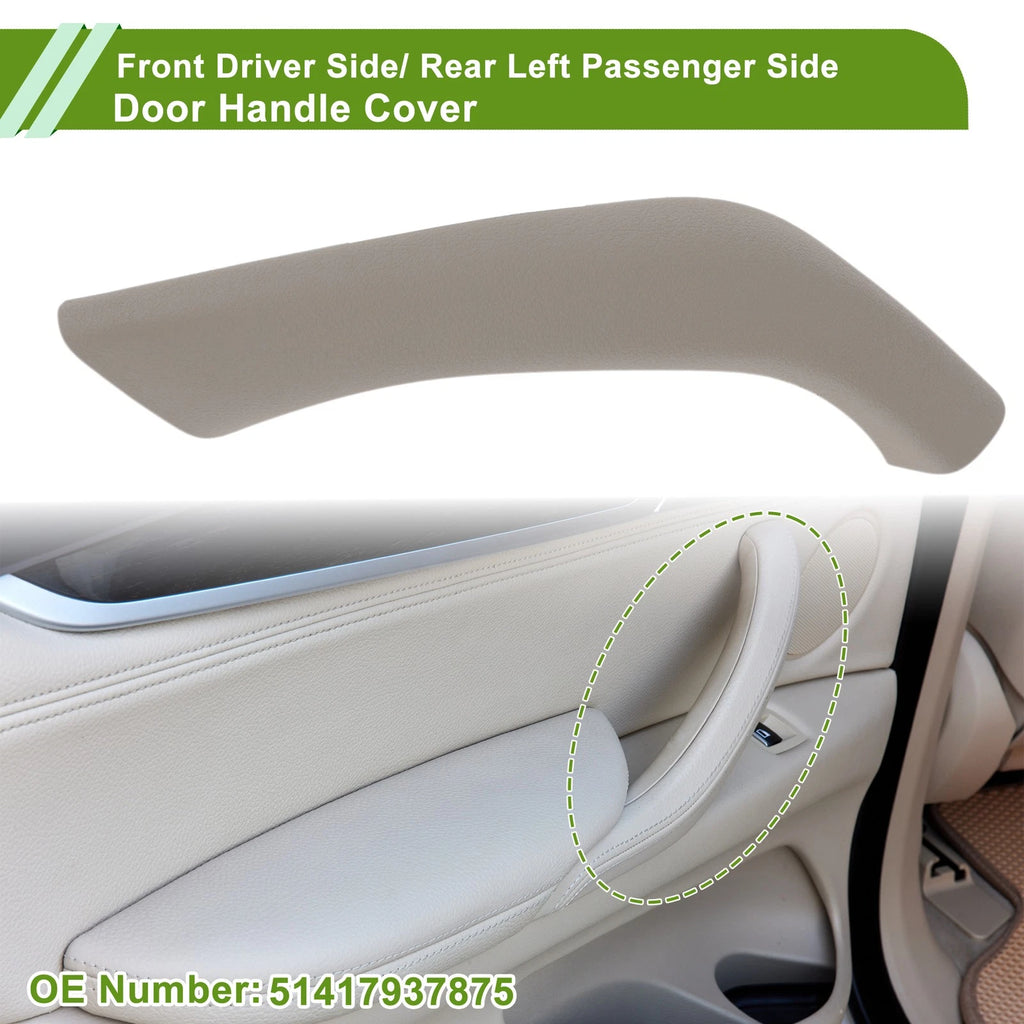 Door Panel Handle Pull Trim Cover for BMW X1 F48 F49 (2015–2020) No. 51417937875 Beige