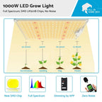 LED Grow Light for Indoor Plants (1000W)