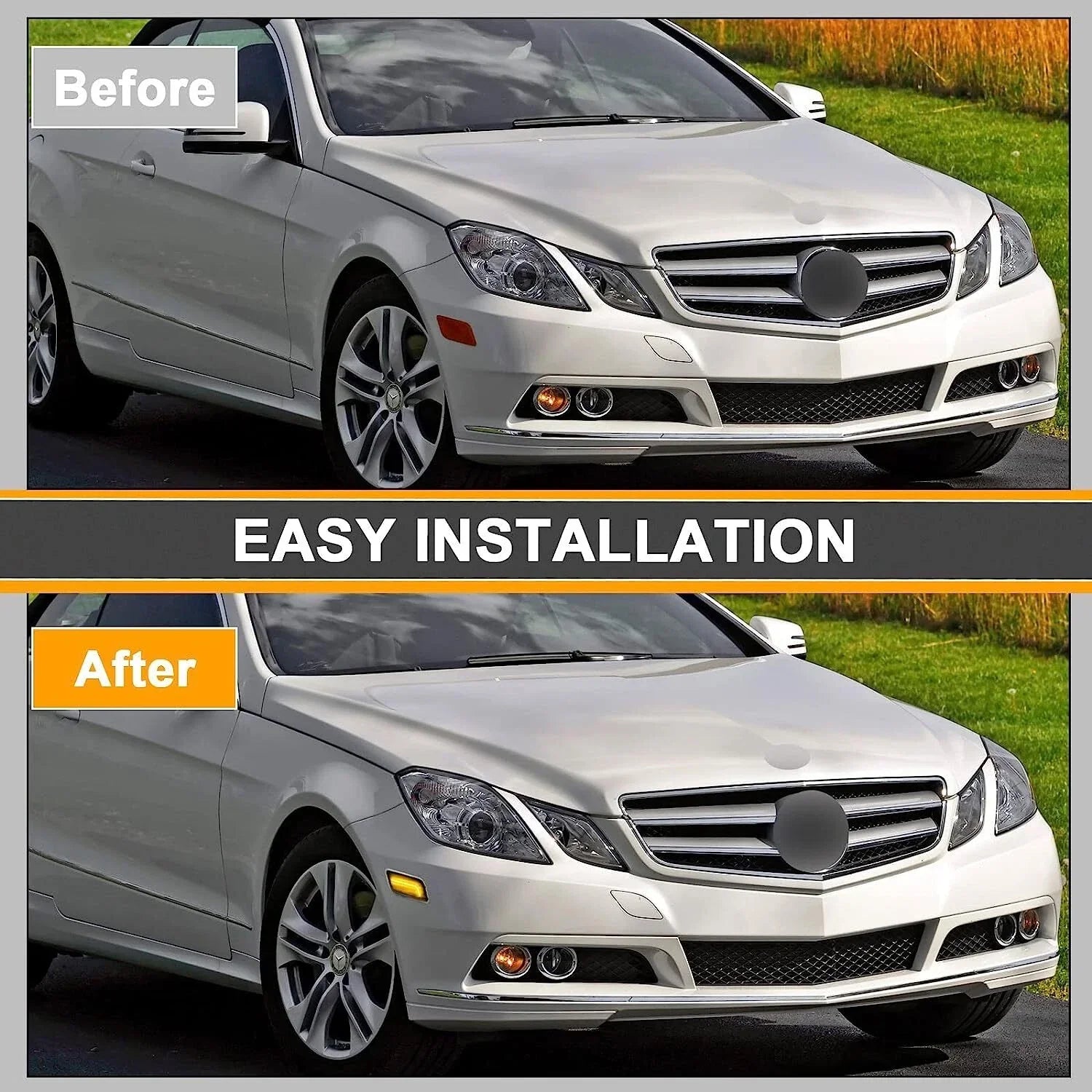 Amber LED Side Marker Light / Pair / for Mercedes E-Class W207/C207 (2010–2013)