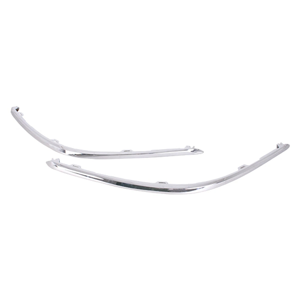 Replacement Silver Chrome Polypropylene Rear Passenger Side Bumper Cover Molding