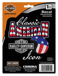 Patriotic Decal for Harley-Davidson American Classic (6 x 8in)