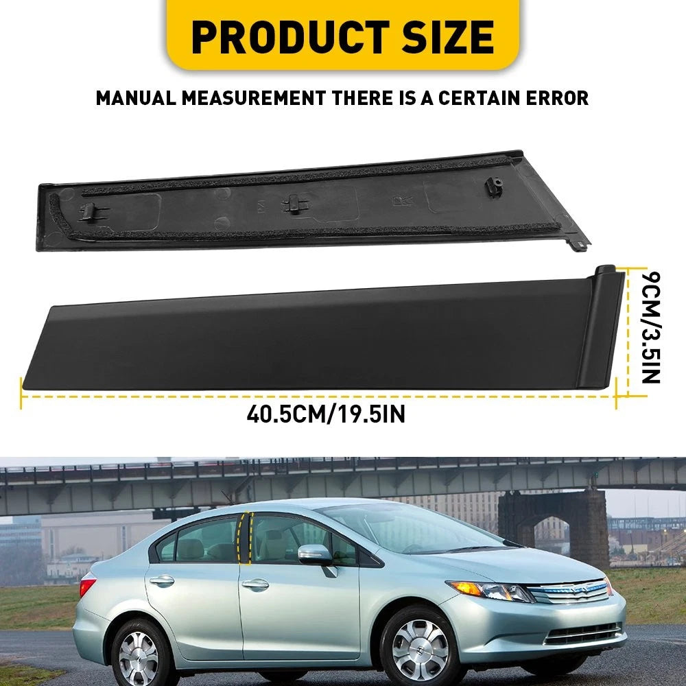 Front Door Pillar Molding Right for Honda Civic (2012–2015) OE 72430-TR3-A01