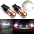 7443 7440 White LED Backup Reverse Tail Light Bulbs for Stop Signal (6000K)