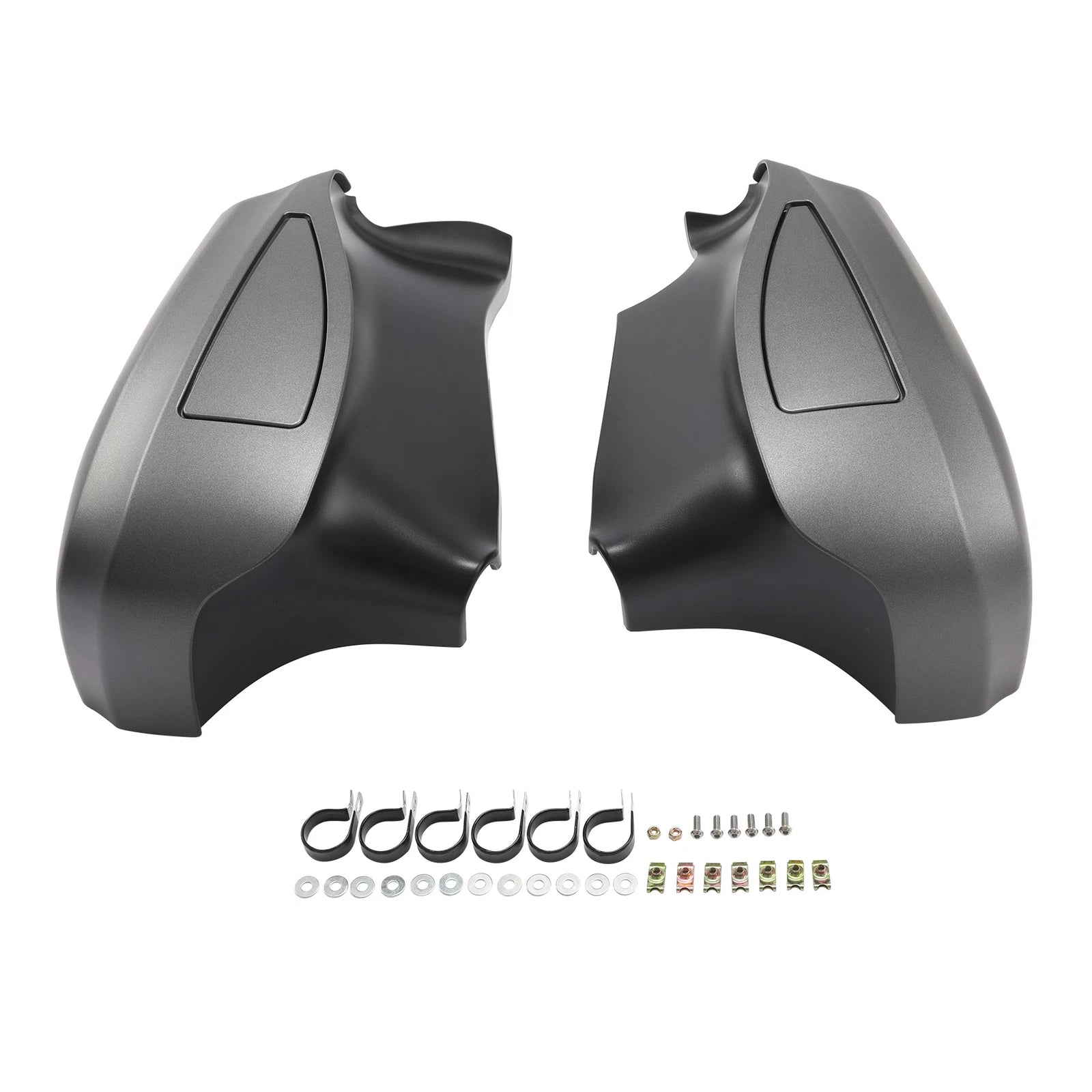 Engine Guard & Lower Vented Fairings for Indian Roadmaster (2015–2025) Titanium Smoke