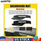 Dash Mat Cover for Chevy Silverado C1500 K1500 (1988–1994) Gray Black