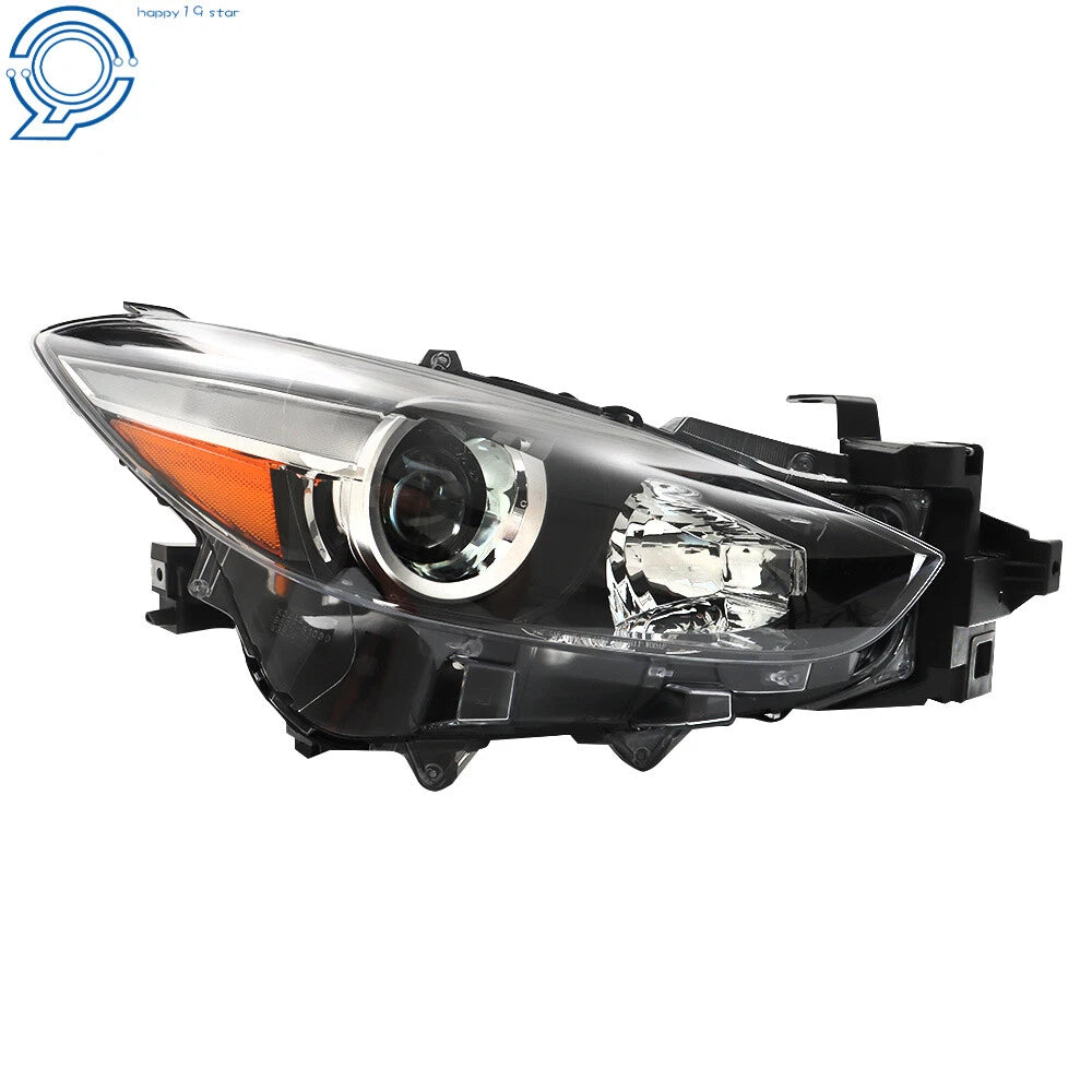Set of 2 Halogen Headlight Assemblies for Mazda 3 (2017-2018)