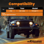 Adjustable Rear Track Bar for Jeep Wrangler TJ (1997–2006)