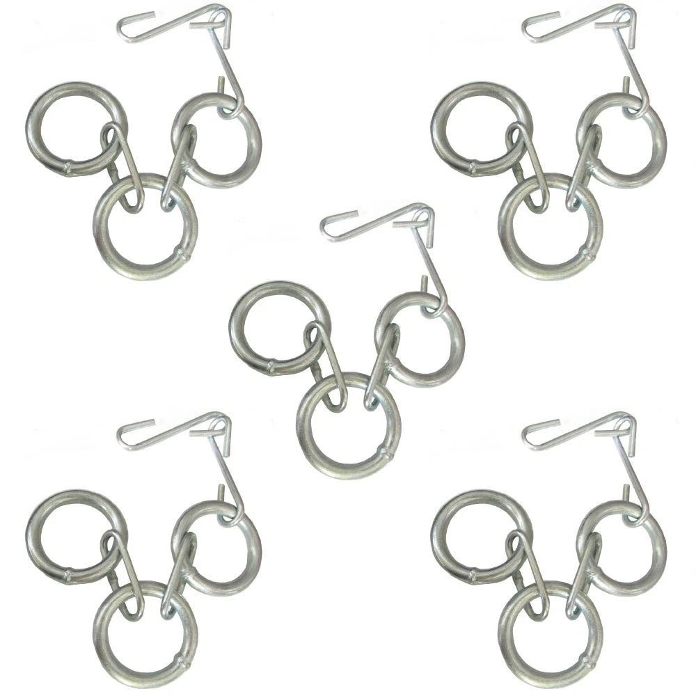Set of 5 Grain Drill Covering Chains 511-1000 Dia 2.5" Length 21"