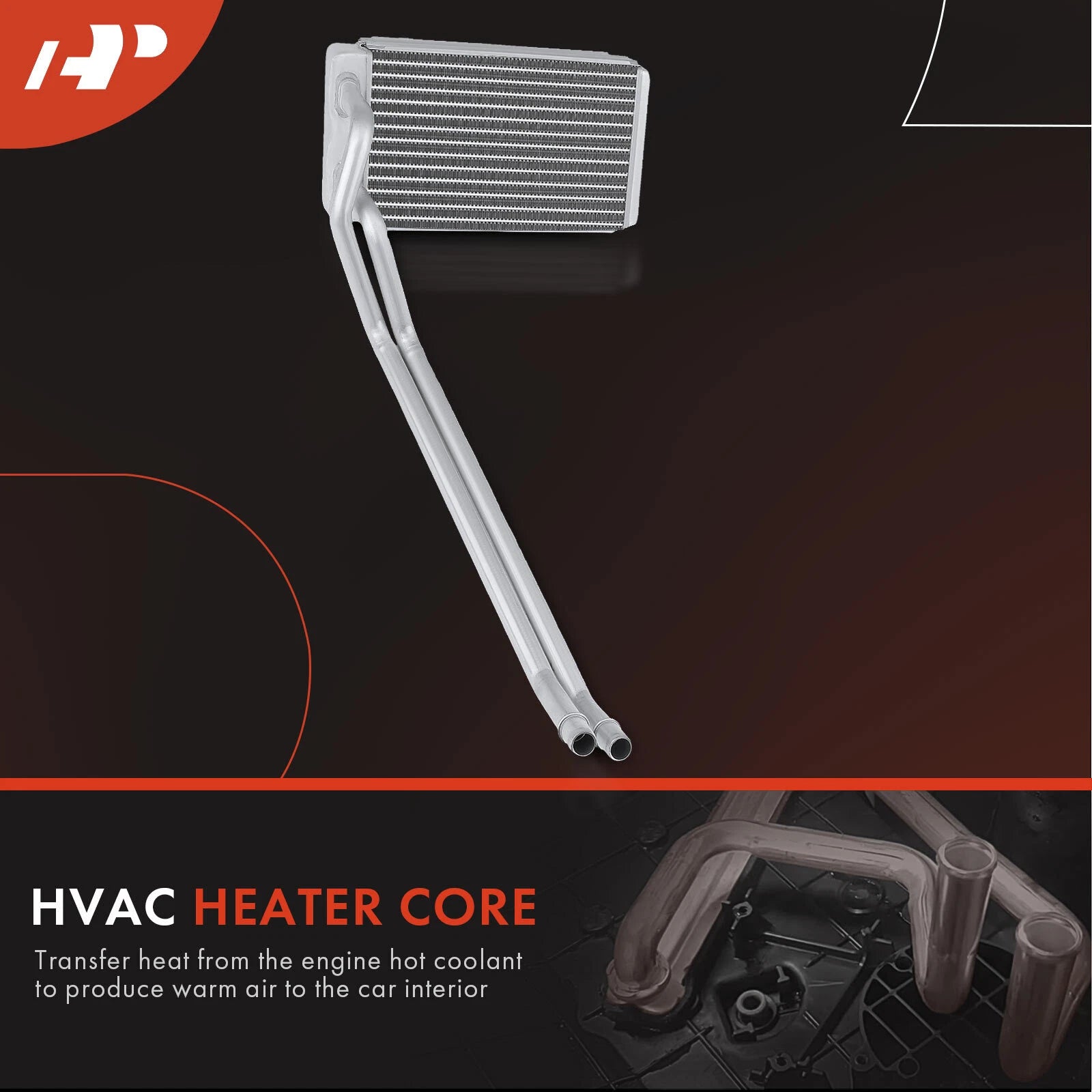 HVAC Heater Core for Ford F-250 F-350 F-450 Super Duty (2008–2010)