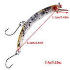 Sinking Minnow Lure for Bass Fishing - Long Cast, Vibration