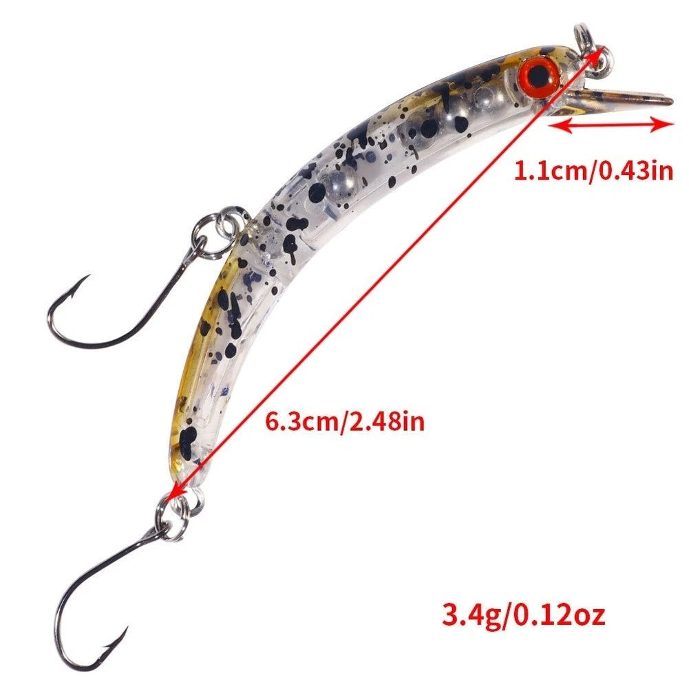 Sinking Minnow Lure for Bass Fishing - Long Cast, Vibration