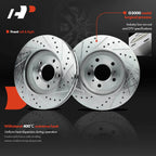 Set of 6 Drilled & Slotted Brake Rotors & Pads for Chevy Impala (2000–2016)