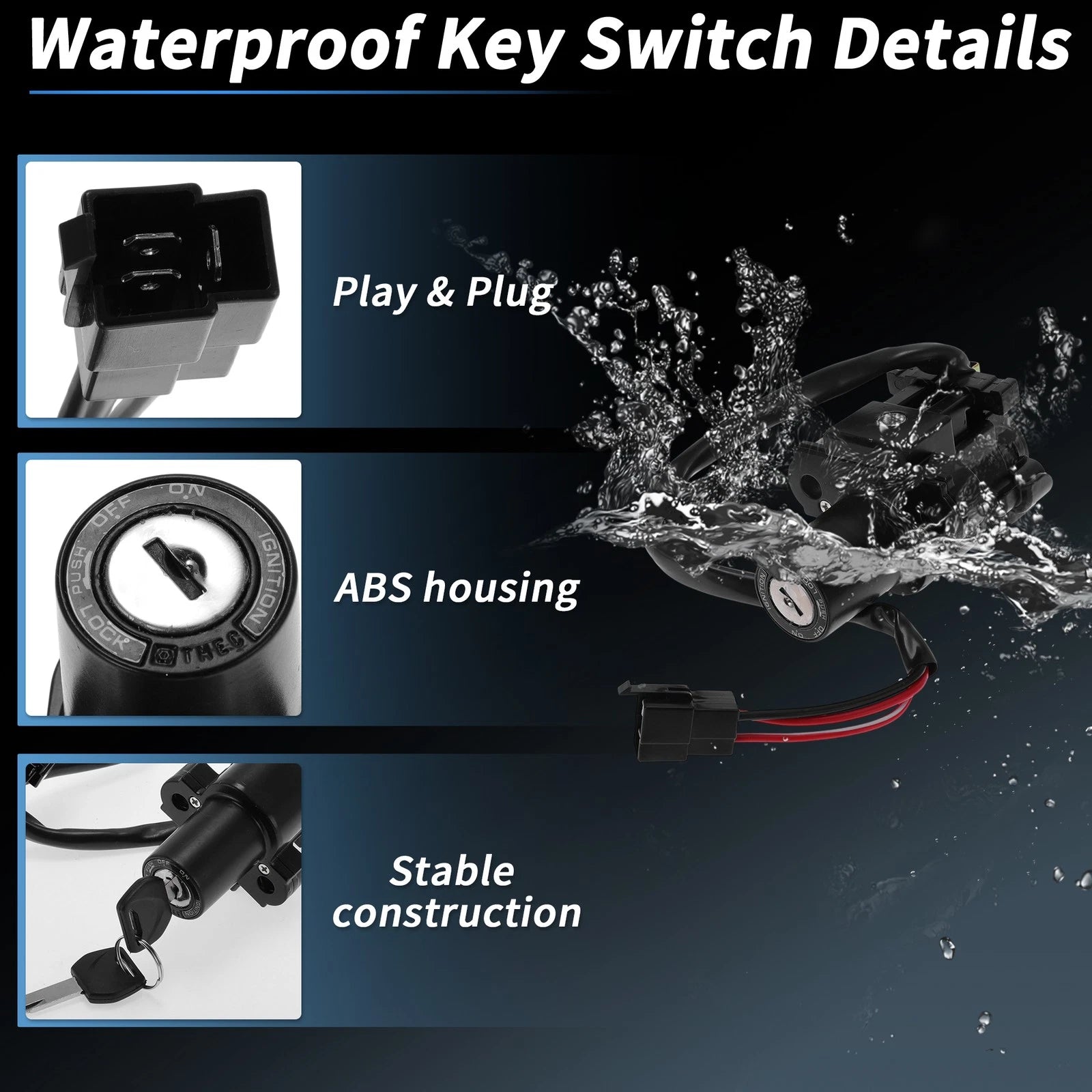 Ignition Key Switch Set for Honda CBR300RA (2017–2018)