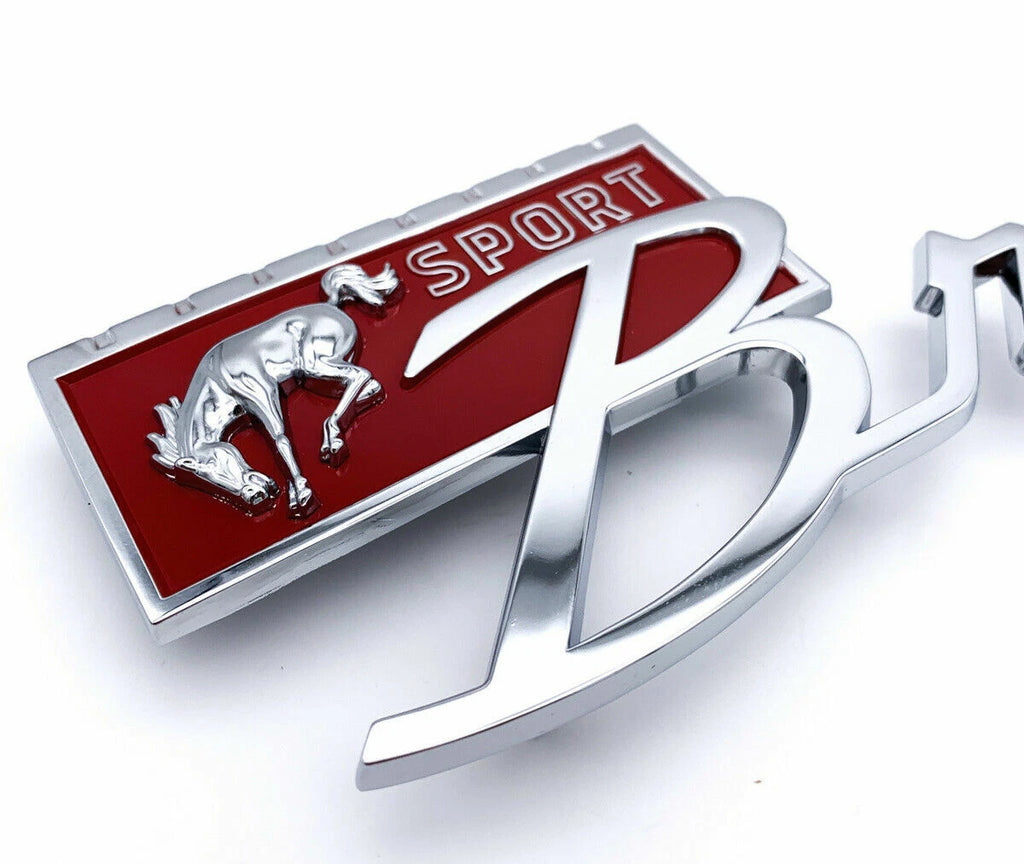 Fender Emblems Red Fill Replacement for 1967–1977 Ford Bronco