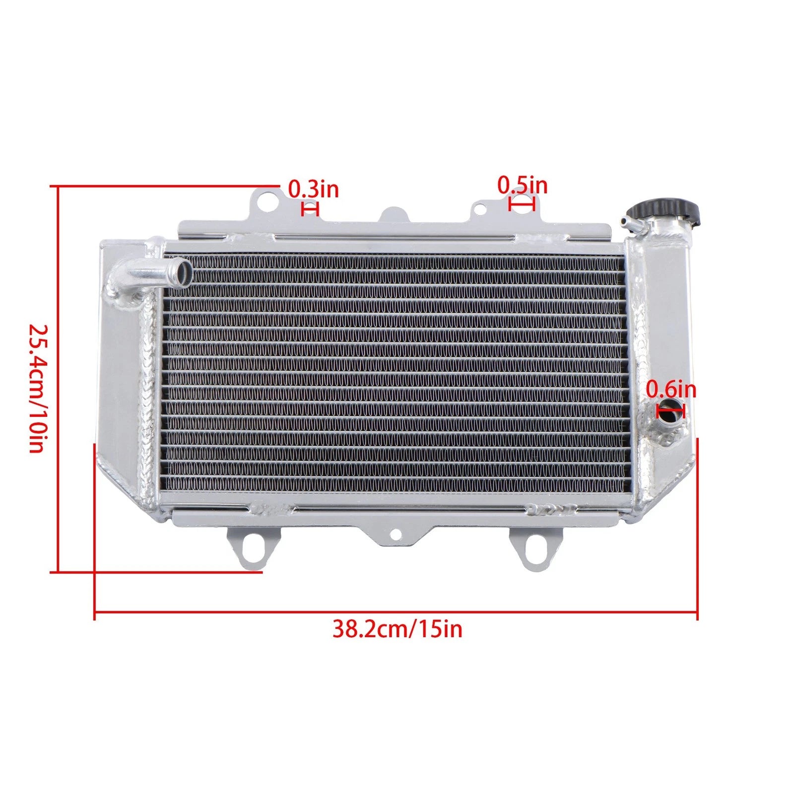 2 Row Oversize Aluminum Radiator for Yamaha YFZ450 (2004–2013)