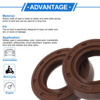 2X Oil Seal Rotary Shaft Seal for Various Models (18x30x7mm) FKM Rubber