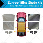 Sunroof Glass Roof Blind Shade Set for Tesla Model Y (2025-On)