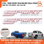 Sport Edition Rear Side Body Decal Stickers for Holden RC