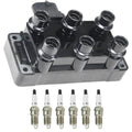 Set of 6 Ignition Coils + Iridium Spark Plugs for Ford Explorer Ranger Taurus