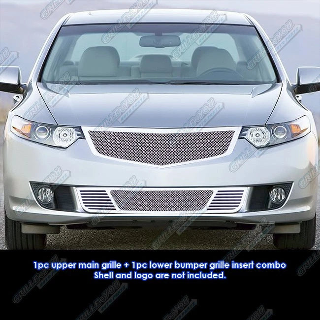 Stainless Steel Mesh Grille for Acura TSX (2009–2010)