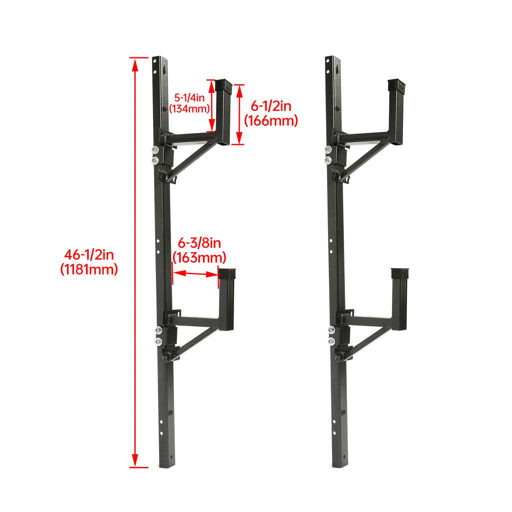 Adjustable Trailer Side Ladder Rack for Enclosed Trailers (2010–2023)