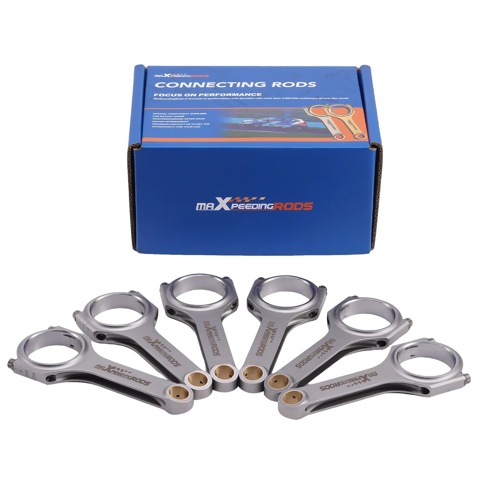 6x H-Beam Forged Connecting Rods for BMW N55 S55 (2011–2020)