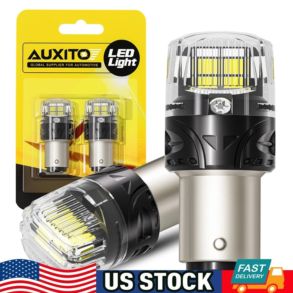 2X 1157 LED Turn Signal Brake Reverse Light Bulb for Various Models (YYYY–YYYY)