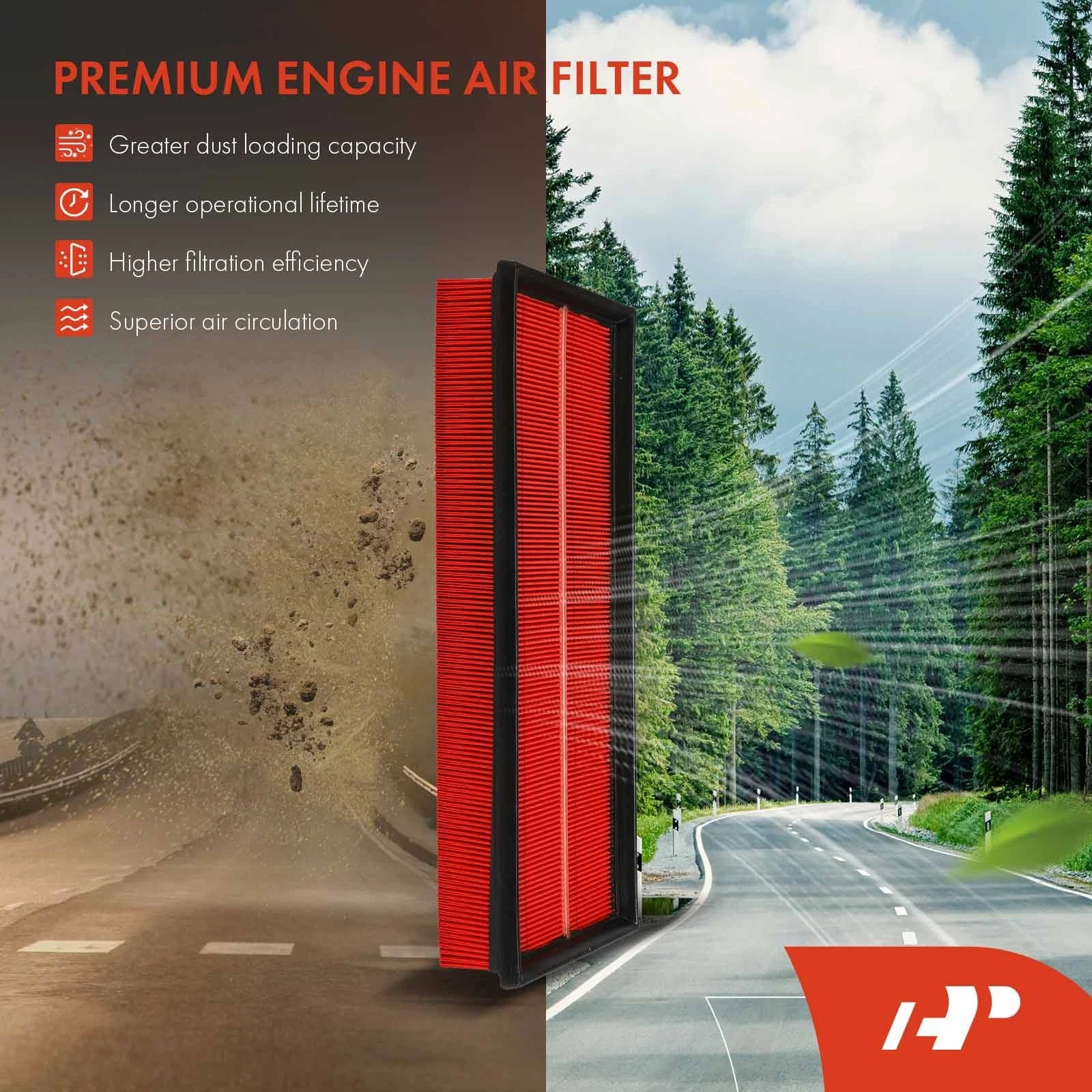 High Performance Engine Air Filter for Dodge Ram 2500