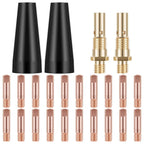 MIG Welding Kit with Airless Nozzle and Brass Rods