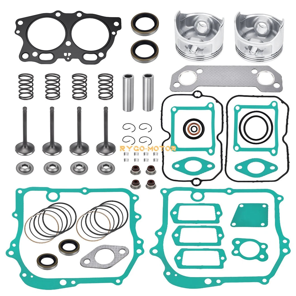 Engine Piston Intake Exhaust Valve Gasket Rebuild Kit for EZGO 350cc EH35C (1996–2002)