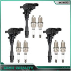 Ignition Coil & Spark Plug Set for Mitsubishi Montero 3.8L (2003–2006)