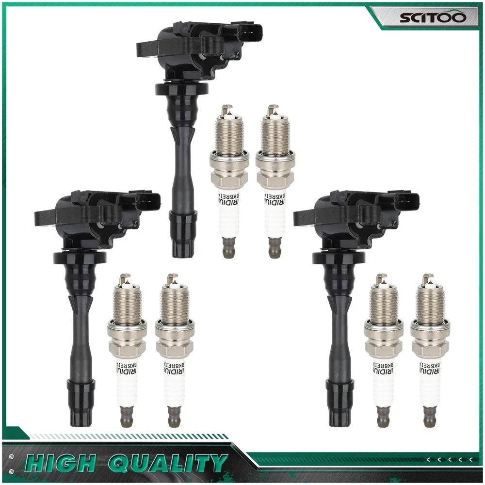 Ignition Coil & Spark Plug Set for Mitsubishi Montero 3.8L (2003–2006)