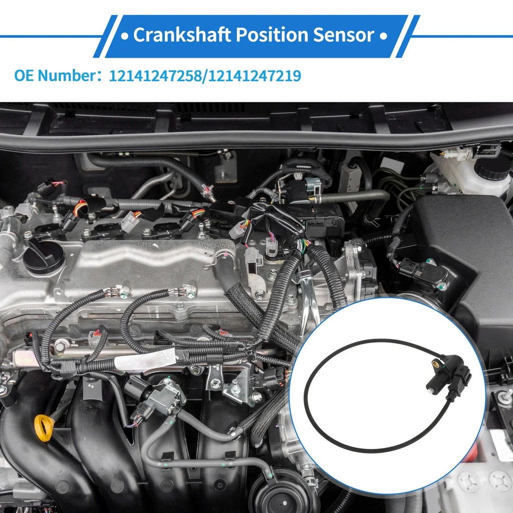 Crankshaft Position Sensor Black for BMW E34 518i (1989-1994)