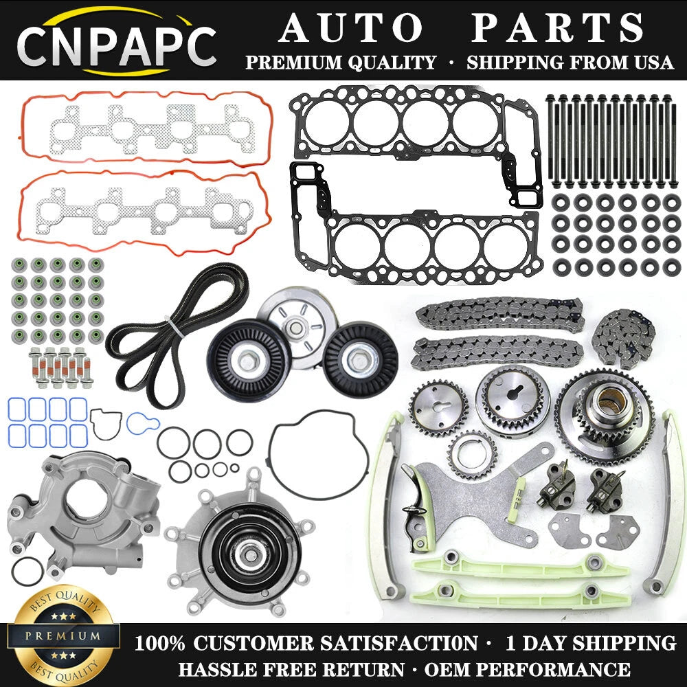 Timing Chain Kit & Head Gasket for Dodge Dakota, Ram, Jeep (4.7L, 1997–2004)