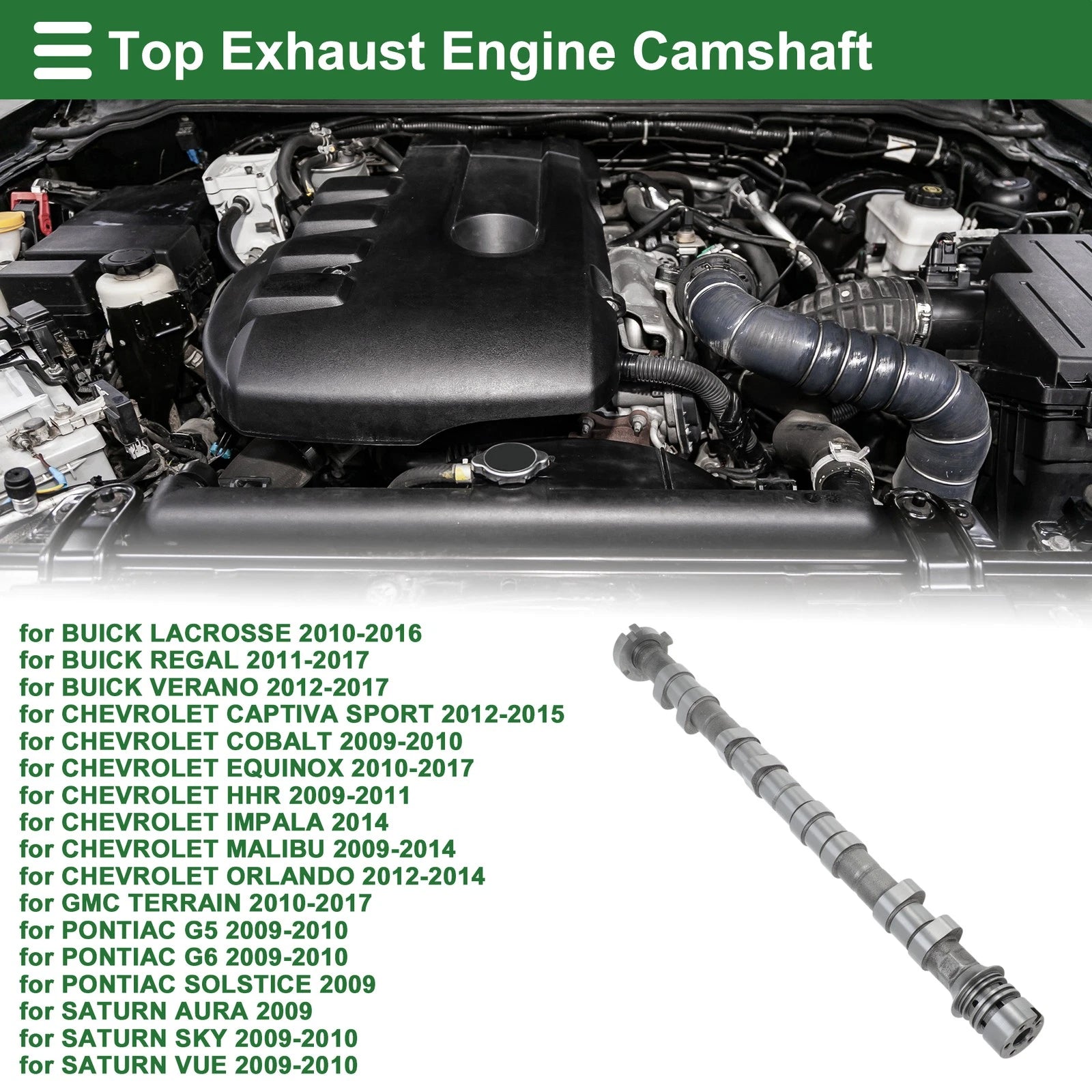 Camshaft for Buick LaCrosse (2010–2016) No. 12604896