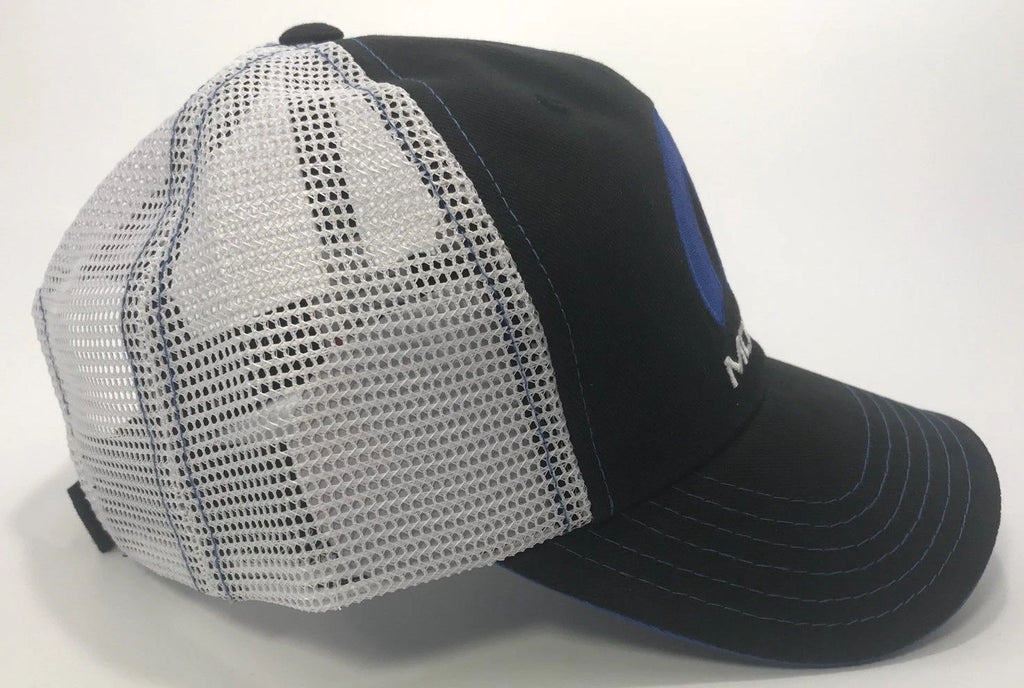 Replacement Hood Emblem Black Hat Cap with White Mesh and Mopar Logo for Dodge (2005–2018)