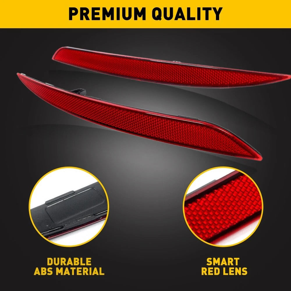 Tail Bumper Rear Light Reflector Case Pair for Tesla Model Y (2020–2022)