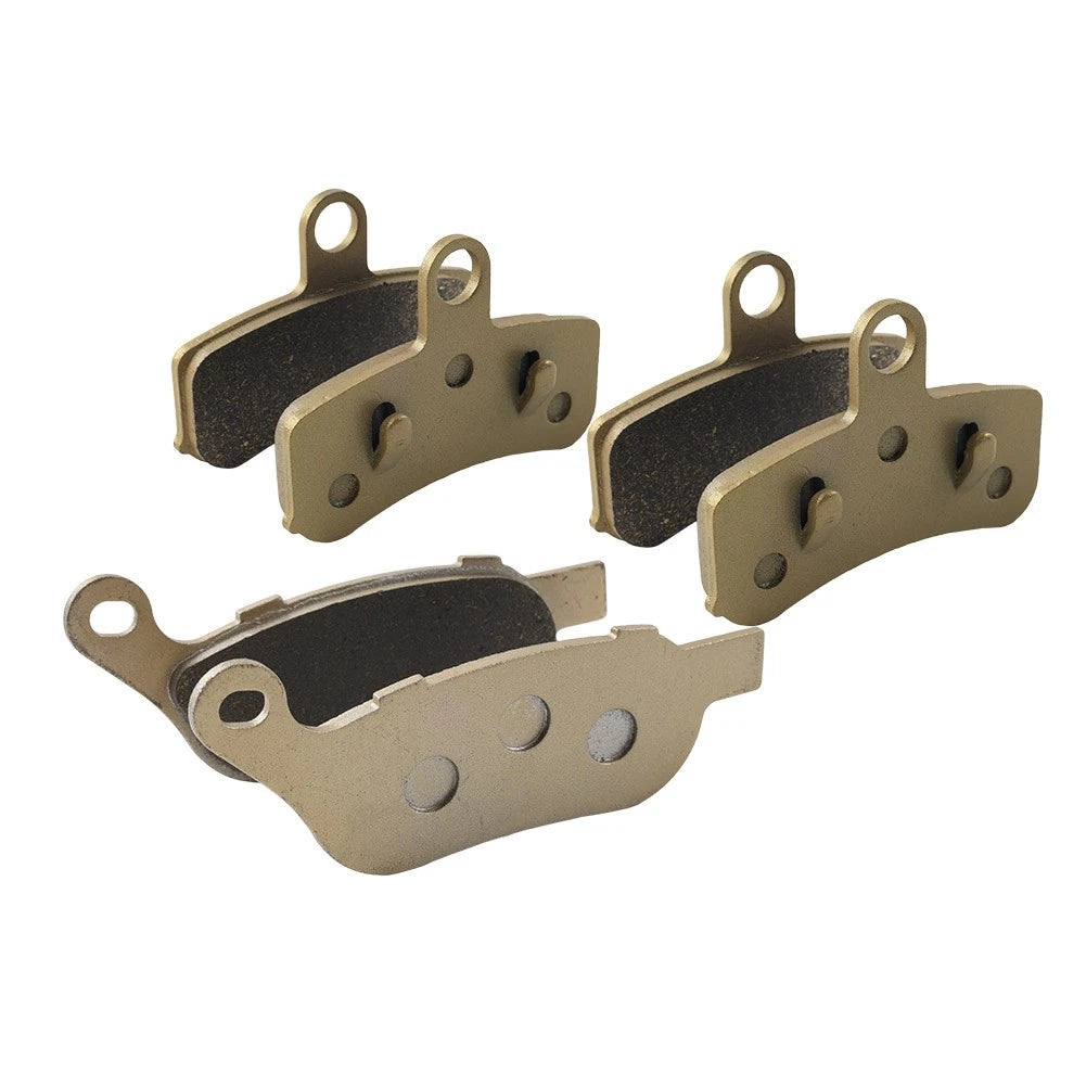 Front Rear Brake Pads for Harley FXDF Fat Bob (2008–2017) Brass Fiber